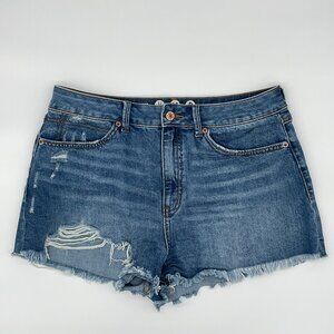 Rewash Vintage Reunion Mom Shorts High Rise‎ Distressed Denim Jean Size 11/30